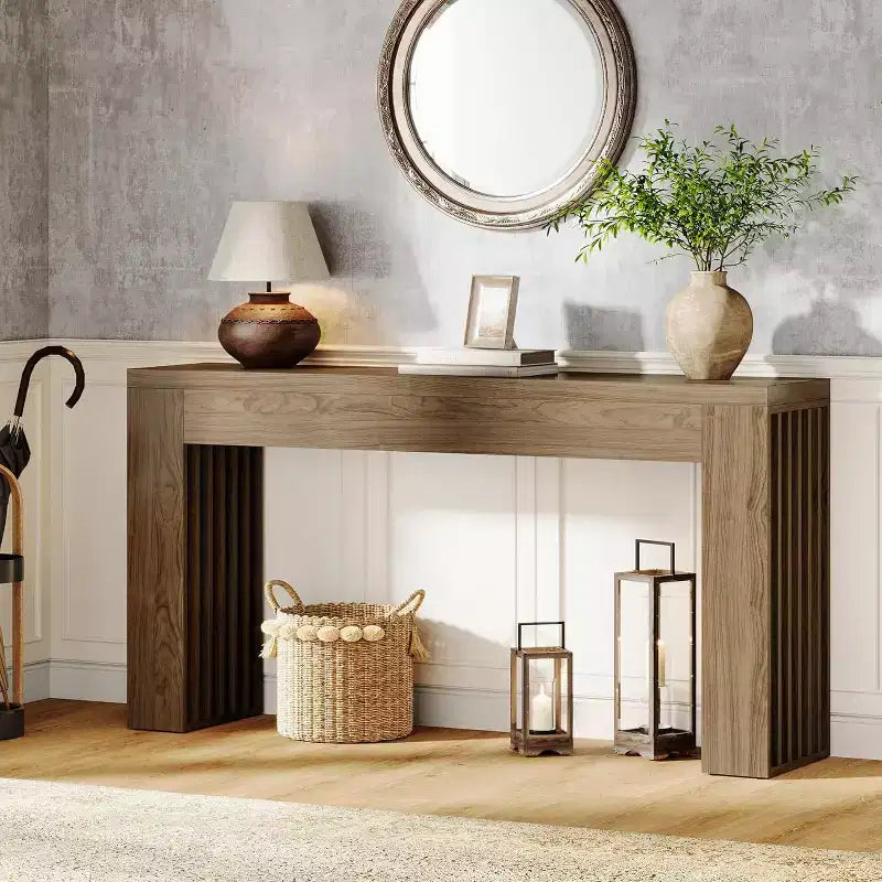 Console da 59 pollici per soggiorno, stile rustico