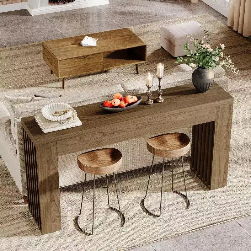 Console da 59 pollici per soggiorno, stile rustico