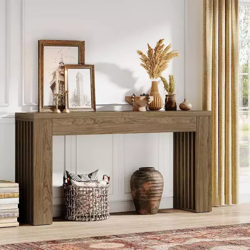 Console da 59 pollici per soggiorno, stile rustico