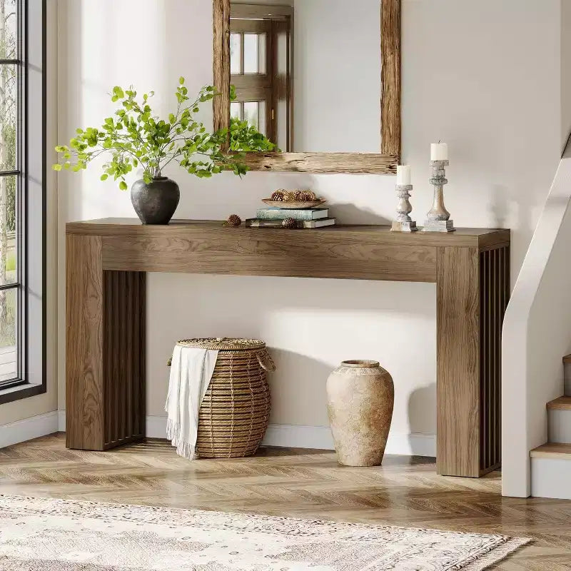 Console da 59 pollici per soggiorno, stile rustico