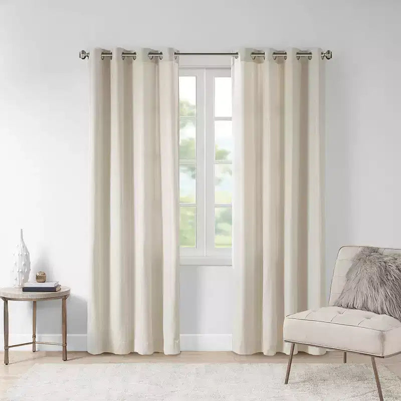 Divano componibile a U in velluto a coste con pouf, 4 pezzi, color cammello