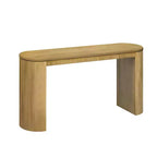 Consolle stretta con gambe curve e piano spesso