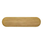 Consolle stretta con gambe curve e piano spesso