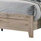 Letto king-size con venature e nodi a vista, Marrone naturale