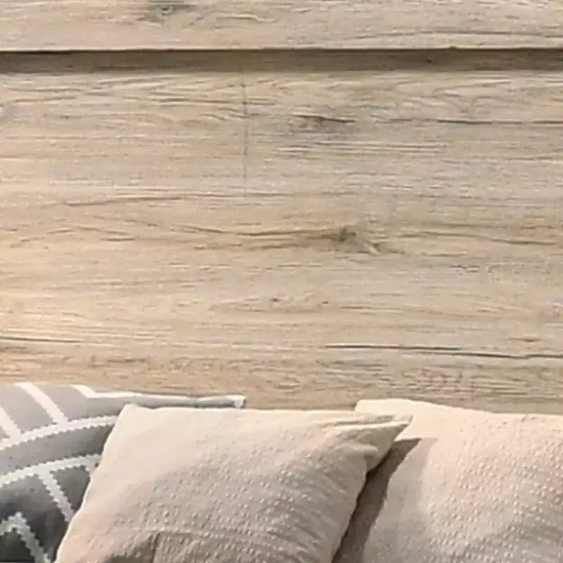 Letto king-size con venature e nodi a vista, Marrone naturale