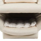 Poltrona Lounge 2-in-1 in Velluto con Spazio Integrato per Animali Domestici, Divano Singolo Imbottito per Soggiorno o Ufficio
