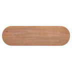 Consolle stretta in rattan con piano ovale e contenitore