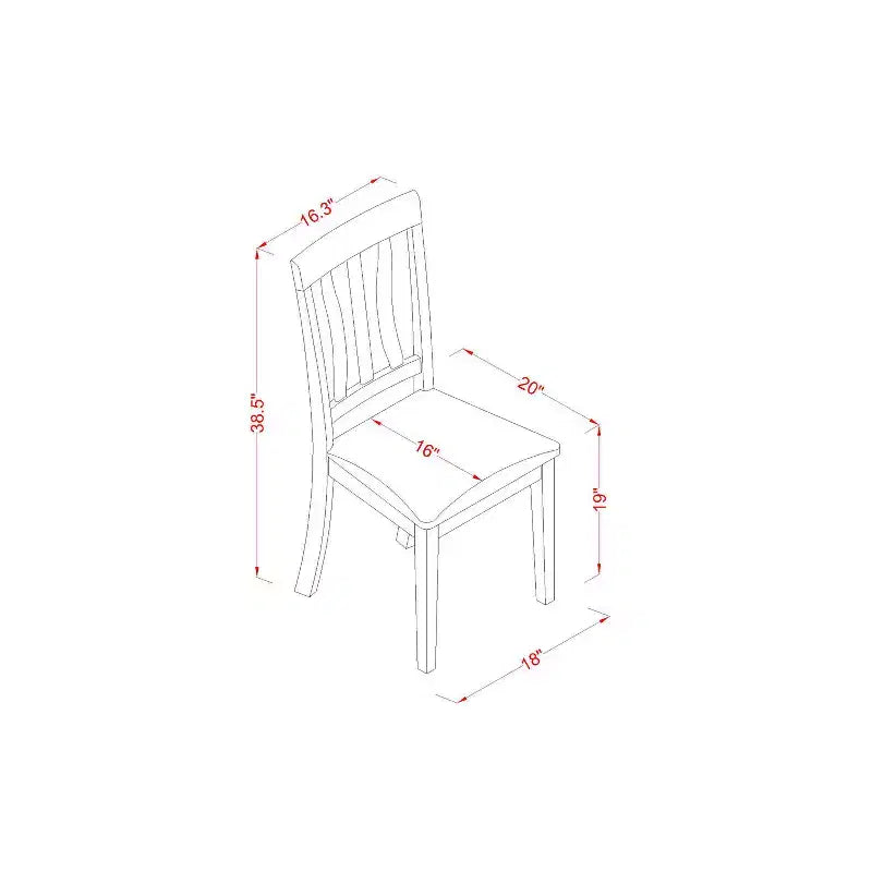 Set da Tavolo da Pranzo da Cucina 3 Pezzi con 2 Sedie, Posti a Sedere 2