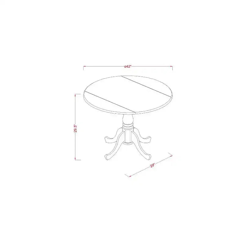 Set da pranzo rettangolare 3 pezzi in rovere naturale, 2 posti