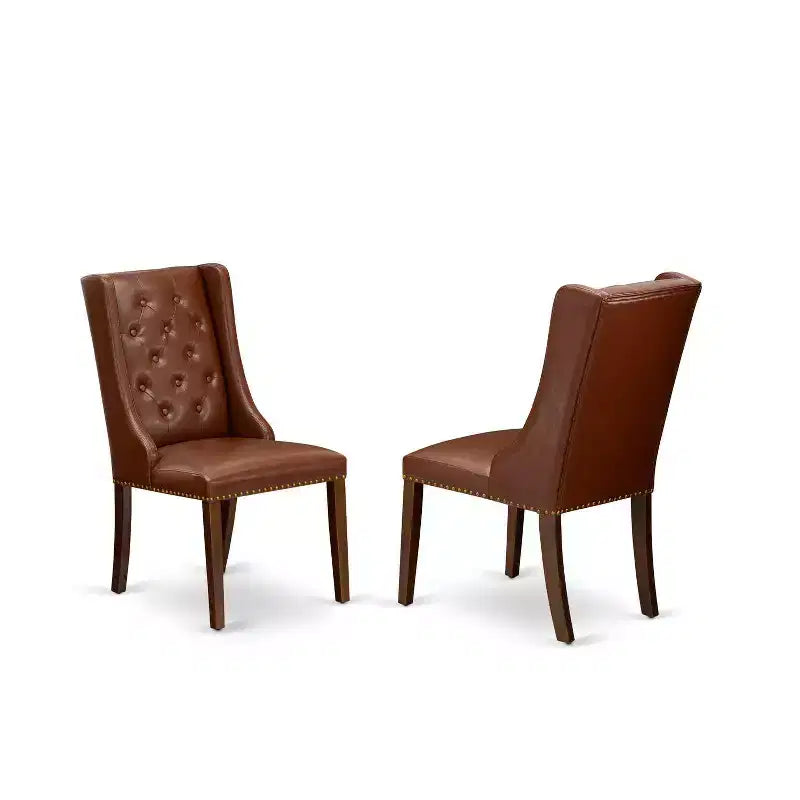 Set tavolo da pranzo 3 pezzi con finitura mogano, con prolunga a farfalla, 2 posti