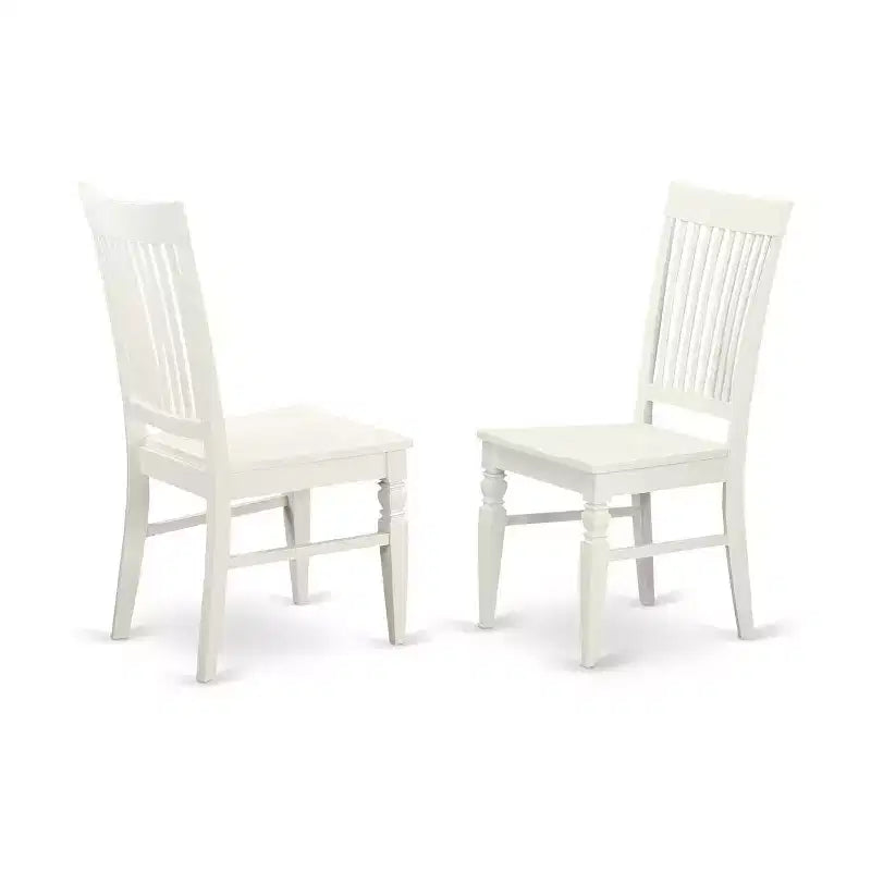 Set da pranzo rettangolare in 5 pezzi lino bianco con 2 panche e 2 sedie