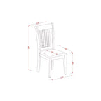 Set da Pranzo Rotondo in Stile Southwestern - Tavolo e Sedie da Cucina a 3 Pezzi - Finitura Rovere, 42 Pollici