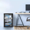 Armadio Rack da Parete 15U, Capacità 150 libbre, Open Frame con Oscillazione a 180 Gradi, Acciaio al Carbonio