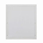Specchio da parete rettangolare con cornice in legno rosa lucido, 34x39 pollici