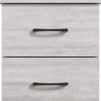 Galano Comodino a 2 cassetti con spazio contenitore 18.7 L 15.7 P 23.7 A