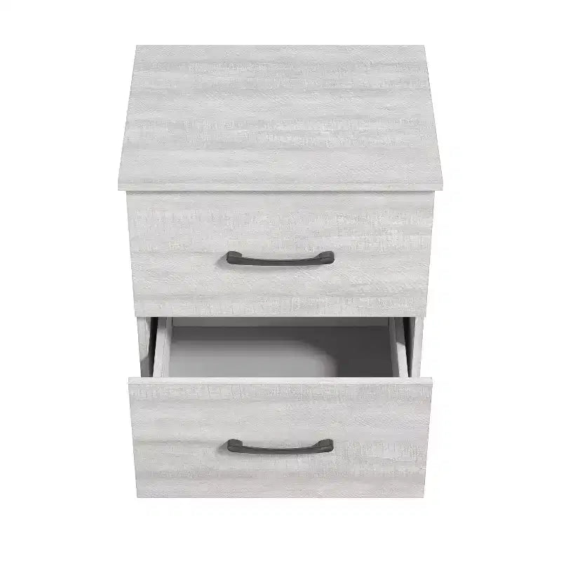 Galano Comodino a 2 cassetti con spazio contenitore 18.7 L 15.7 P 23.7 A