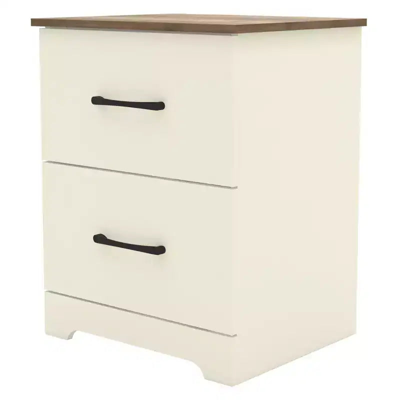 Galano Comodino a 2 cassetti con spazio contenitore 18.7 L 15.7 P 23.7 A