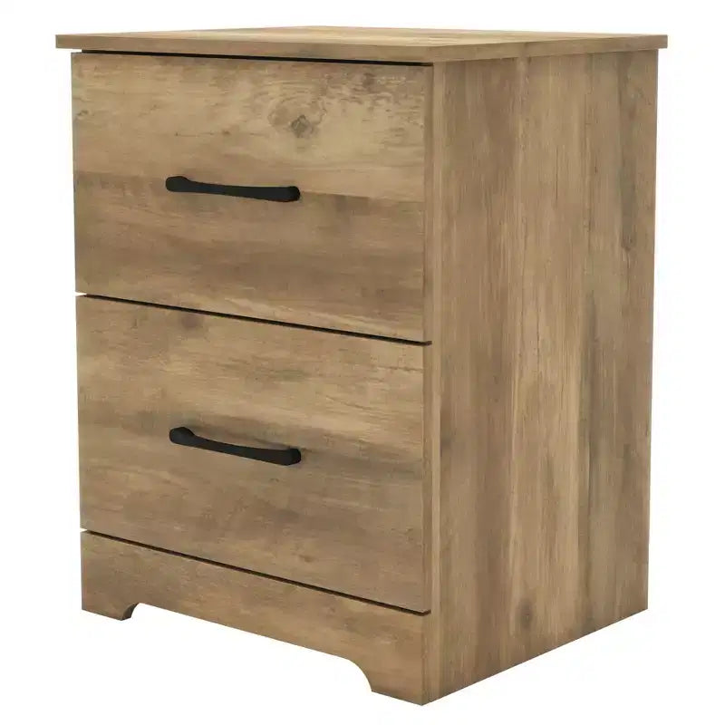 Galano Comodino a 2 cassetti con spazio contenitore 18.7 L 15.7 P 23.7 A
