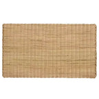 Tavolino da caffè in rattan intrecciato con struttura in legno di mango