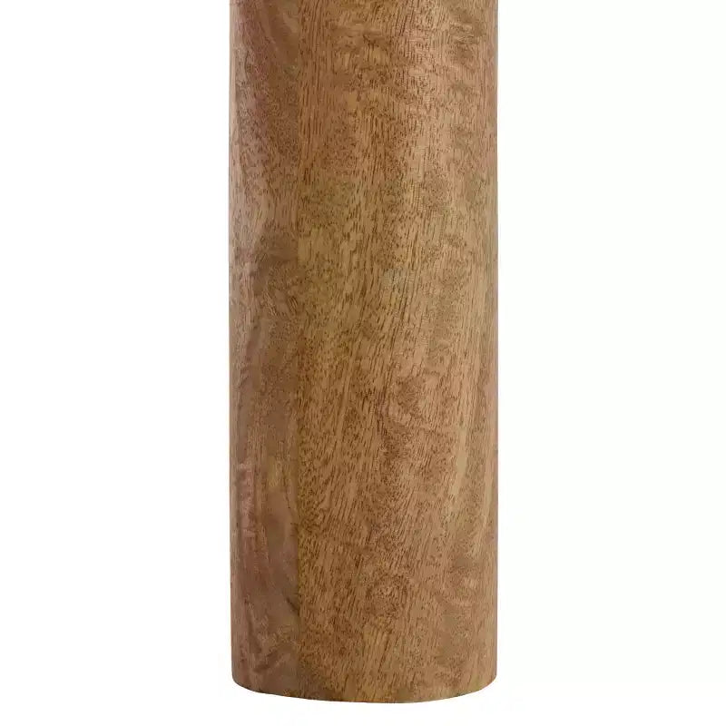 Tavolino da caffè in rattan intrecciato con struttura in legno di mango