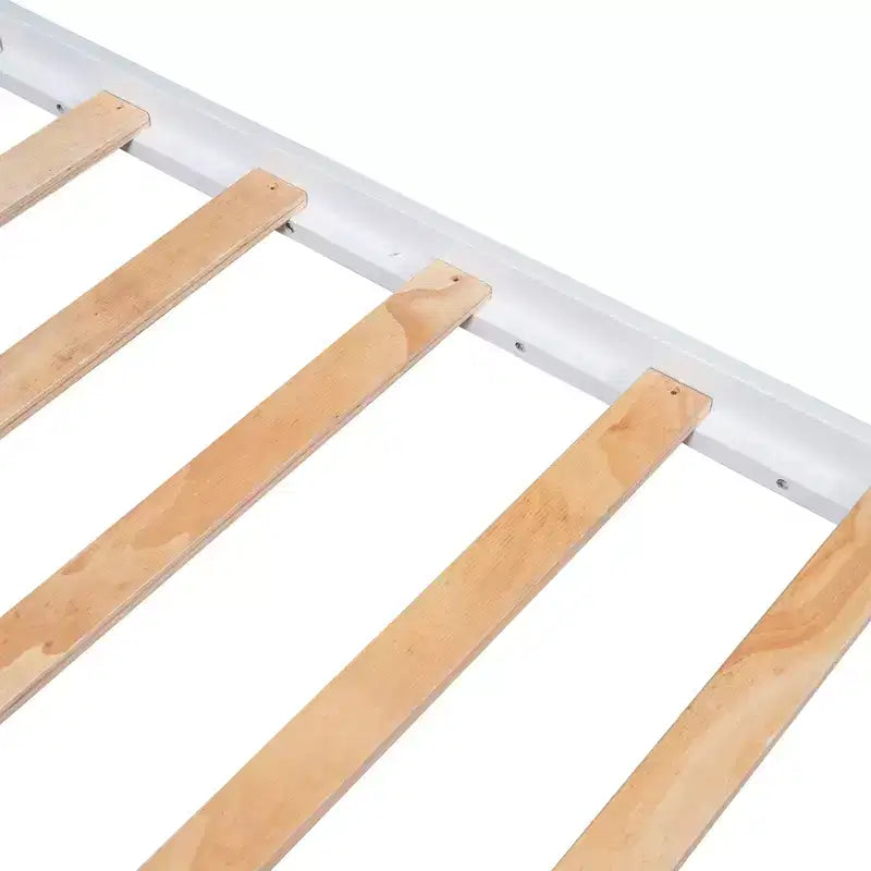 Letto a piattaforma a una piazza in legno di pino con 3 cassetti portaoggetti