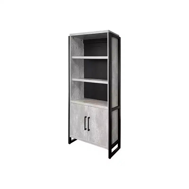78 Libreria Mason in laminato di legno moderno con ante - Martin Furniture